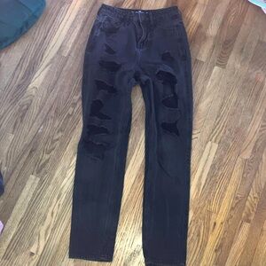 Hollister Black distressed Skinny Jeans
